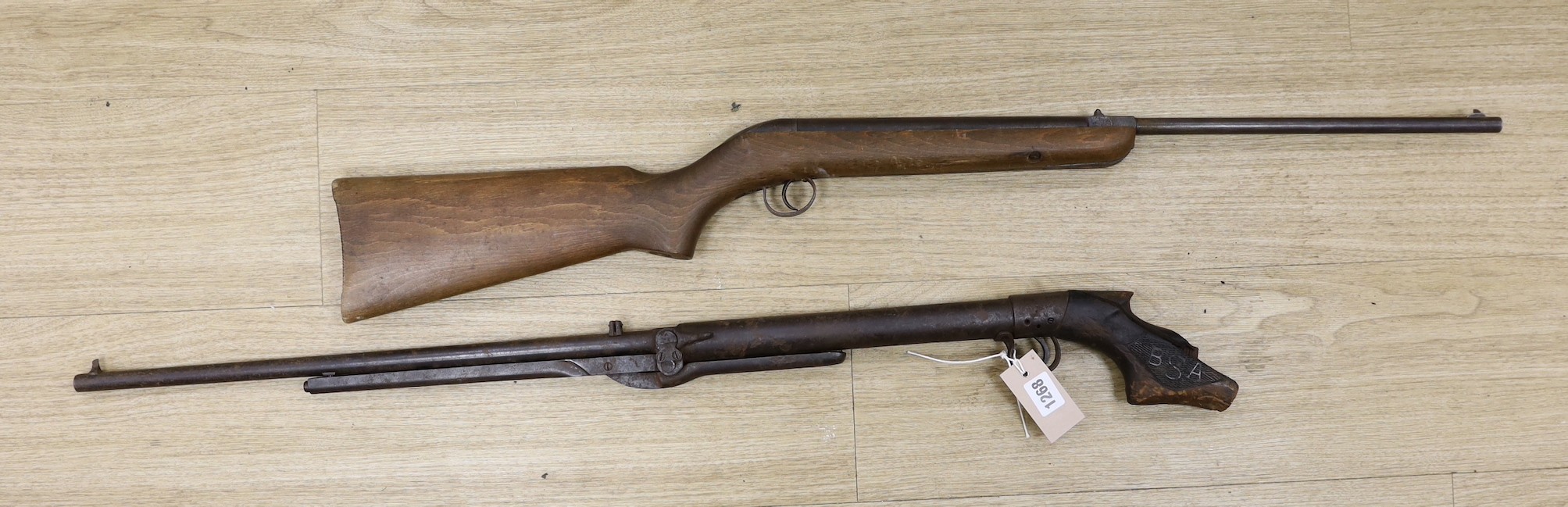 Two BSA air rifles (a.f.)